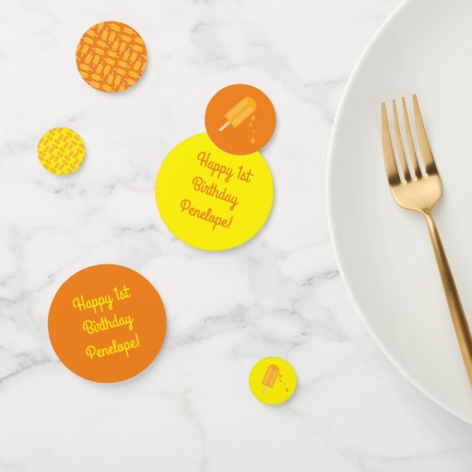 Popsiculair Cute Summer 1st Birthday Party Thema Confetti (Groep)