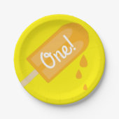 Popsiculair Cute Summer 1st Birthday Thema Papieren Bordje (Voorkant)