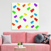 Popsiculair Ice Cream Texture Canvas Afdruk (Insitu (Woonkamer))