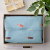 Popsielijs op blauw tissuepapier (Geschenk)