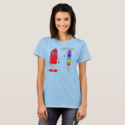 popsikel en lolly t-shirt (Voorkant volledig)