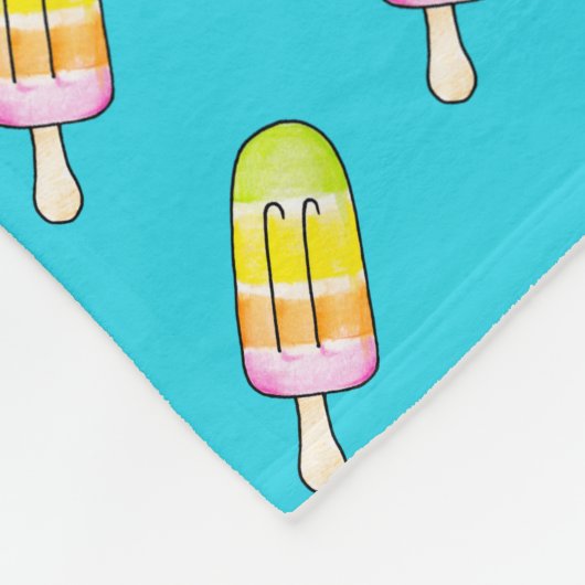 Popsikel Fleece Deken (Hoek)