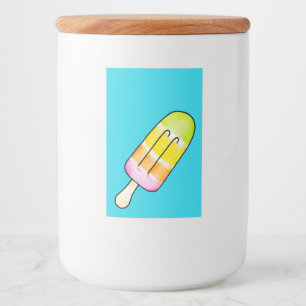 Popsikel Voedselcontainer Etiket