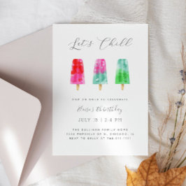 Popsilière Birthday Party laat Chill Kaart