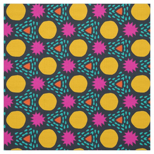 POPSTAR - Leuke kleurrijke kinderen moderne geomet Stof (Swatch)