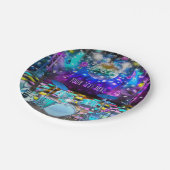 POPSTER FEEST Verjaardagsmuziek Dans Papieren Bordje (Gekanteld)