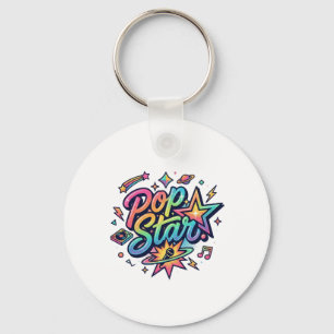 Popster Funny Popcorn Grafische T-Shirt Sleutelhanger