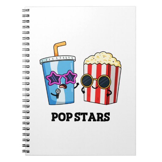 Popsterren Grappige Snack Grappenmakerij Notitieboek (Voorkant)