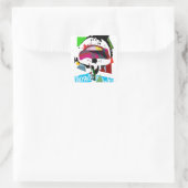 Popstyle witte Sticker (Tas)