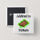 Poptarts Vierkante Button 5,1 Cm (Voorkant /achterkant)
