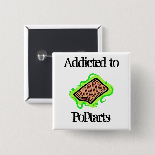 Poptarts Vierkante Button 5,1 Cm (Voorkant /achterkant)