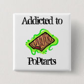 Poptarts Vierkante Button 5,1 Cm (Voorkant)