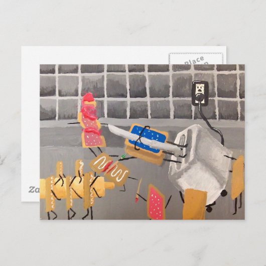 PopTarts vs. Toaster Strudels Briefkaart (Voorkant / Achterkant)