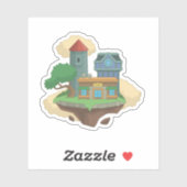 Poptropica Home Eiland Sticker (Vel)