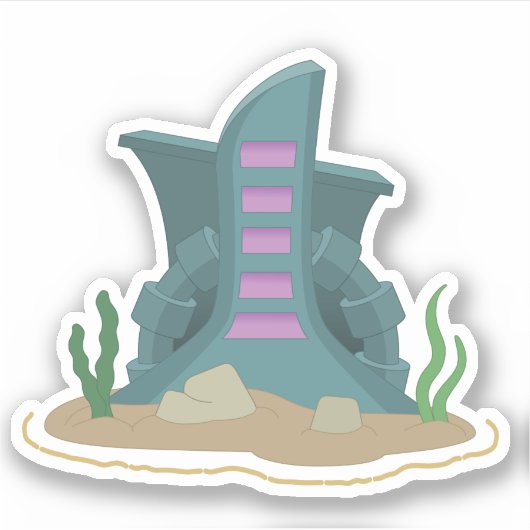 Poptropica Mission Atlantis Sticker (Voorkant)