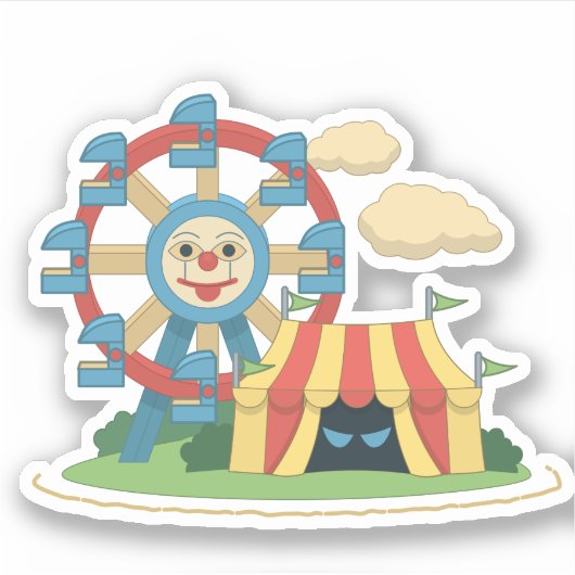 Poptropica Monster Carvival Sticker (Voorkant)