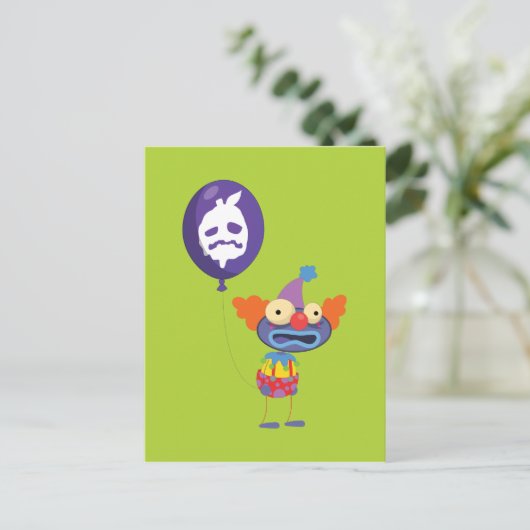 Poptropica Zomberry Clown Briefkaart (Staand voorkant)