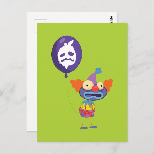 Poptropica Zomberry Clown Briefkaart (Voorkant / Achterkant)