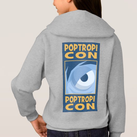 Poptropicon stafmedewerker Hoodie (Achterkant)