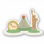 Poptropische tijd Tangled Sticker (Voorkant)