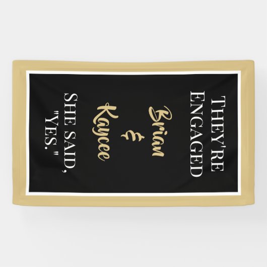 Populair! Aangepaste, verticale verlovingen banner (Horizontaal)