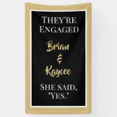 Populair! Aangepaste, verticale verlovingen banner (Verticaal)