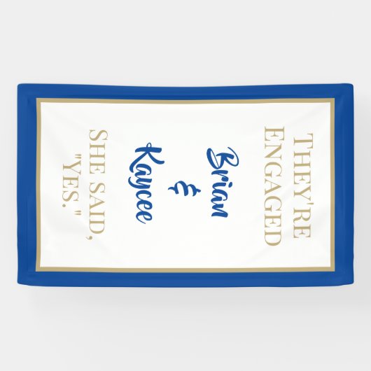 Populair! Aangepaste, verticale verlovingen banner (Horizontaal)