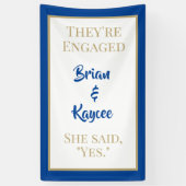 Populair! Aangepaste, verticale verlovingen banner (Verticaal)