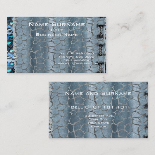 Populair Abstract grijs Visitekaartje (Voorkant / Achterkant)