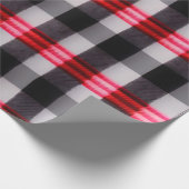 Populair Abstract rood zwart geplakt Collectie Cadeaupapier (Hoek)