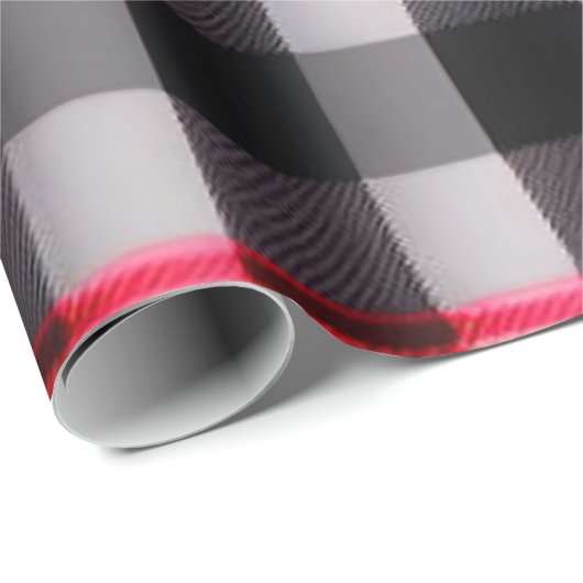 Populair Abstract rood zwart geplakt Collectie Cadeaupapier (Rol Hoek)