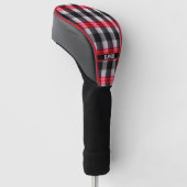 Populair Abstract rood zwart geplakt Collectie Golfheadcover (Schuin)