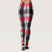 Populair Abstract rood zwart geplakt Collectie Leggings (Achterkant)