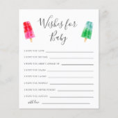 Populair Baby shower wenst Baby Kaart (Voorkant)