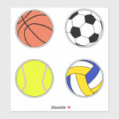 Populair basketbal-tennisvoetbal volleybal sticker (Vel)