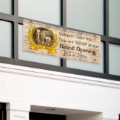 populair bier grote opening voegt informatie toe spandoek (Buitenkant Gebouw)