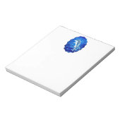 Populair blauw Zee Notitieblok (Linkerzijde)