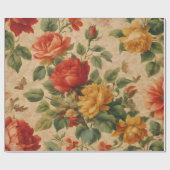 Populair Bloemen Waterverf Collectie Cadeaupapier (Vlak)