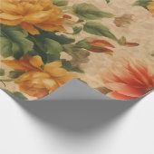 Populair Bloemen Waterverf Collectie Cadeaupapier (Hoek)