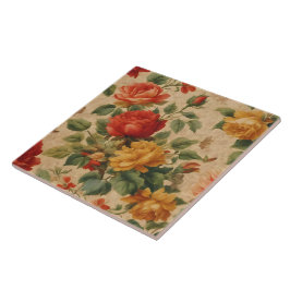 Populair Bloemen Waterverf  Collectie Tegeltje