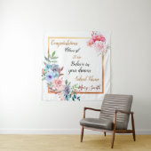 Populair Bloemstuk Aangepaste Gouden Tapijt Wandkleed (In situ)