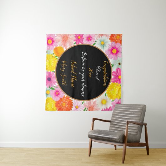 Populair Bloemstuk op maat wit Wandkleed (In Situ (horizontaal))