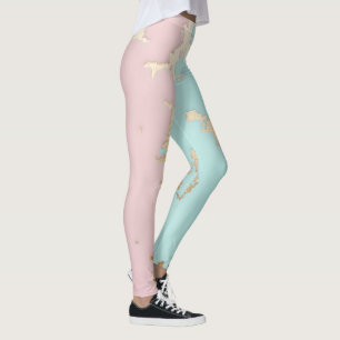 Populair Blush Roze Mint Goud Luxe Collectie Leggings