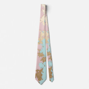 Populair Blush Roze Mint Goud Luxe Collectie Stropdas