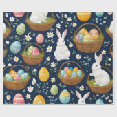 Populair Bunny Happy Easter Collectie Cadeaupapier (Vlak)