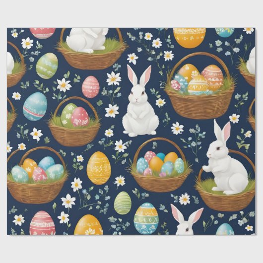 Populair Bunny Happy Easter Collectie Cadeaupapier (Vlak)