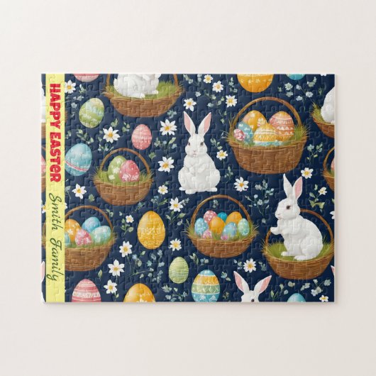 Populair Bunny Happy Easter Collectie Legpuzzel (Horizontaal)
