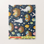Populair Bunny Happy Easter Collectie Legpuzzel (Verticaal)