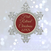 POPULAIR! Eerste Gepensioneerde Kerstmis ornament