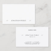 Populair Elegant Eenvoudig Gewoon Professioneel Mo Visitekaartje (Voorkant / Achterkant)